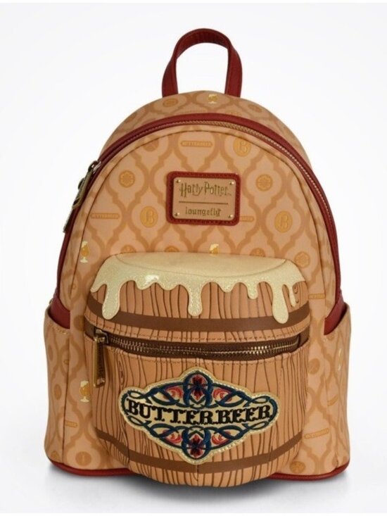 Loungefly Handbags - Loungefly Harry Potter Butterbeer Beer Barrel Mini Backpack NWT 3D Wizarding